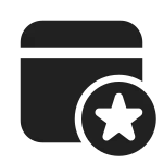 Calendar Star SVG Icon